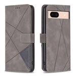 Custodia per telefono in pelle con struttura a rombo con fibbia magnetica, For Google Pixel 9, For Google Pixel 8a, For Google Pixel 8 Pro, For Google Pixel 8