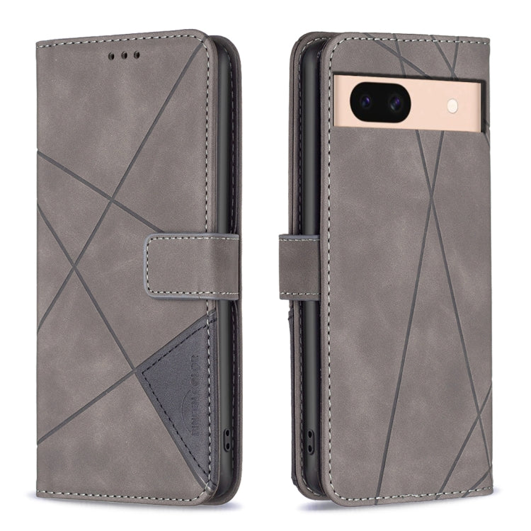 Custodia per telefono in pelle con struttura a rombo con fibbia magnetica, For Google Pixel 9, For Google Pixel 8a, For Google Pixel 8 Pro, For Google Pixel 8