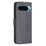Custodia per telefono in pelle con struttura a rombo con fibbia magnetica, For Google Pixel 9, For Google Pixel 8a, For Google Pixel 8 Pro, For Google Pixel 8