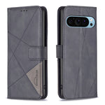 Custodia per telefono in pelle con struttura a rombo con fibbia magnetica, For Google Pixel 11 / 11 Pro, For Google Pixel 10a, For Google Pixel 9A, For Google Pixel 9 Pro