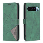 Custodia per telefono in pelle con struttura a rombo con fibbia magnetica, For Google Pixel 11 / 11 Pro, For Google Pixel 10a, For Google Pixel 9A, For Google Pixel 9 Pro
