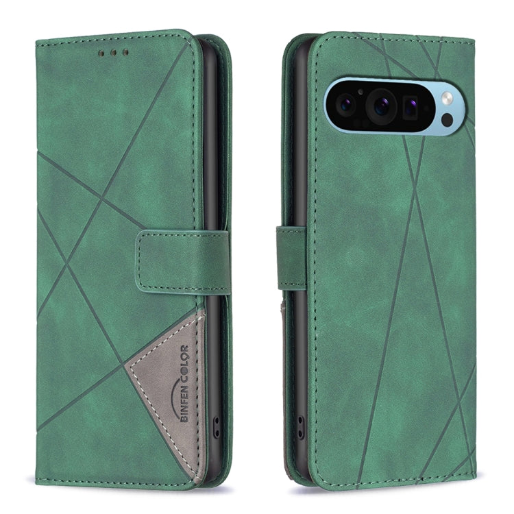 Custodia per telefono in pelle con struttura a rombo con fibbia magnetica, For Google Pixel 11 / 11 Pro, For Google Pixel 10a, For Google Pixel 9A, For Google Pixel 9 Pro