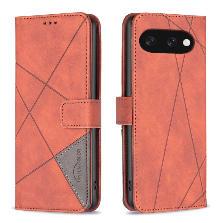 Custodia per telefono in pelle con struttura a rombo con fibbia magnetica, For Google Pixel 11 / 11 Pro, For Google Pixel 10a, For Google Pixel 9A, For Google Pixel 9 Pro
