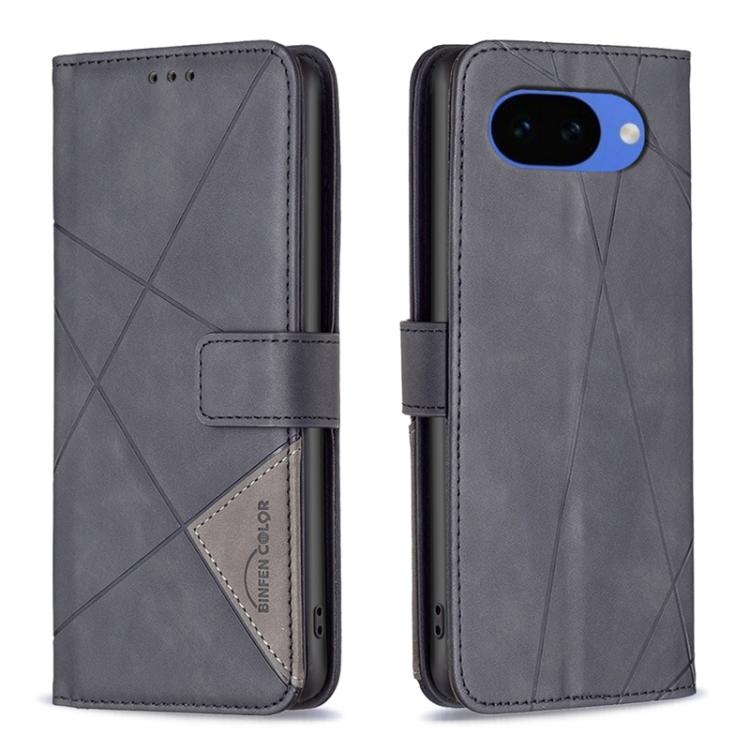 Custodia per telefono in pelle con struttura a rombo con fibbia magnetica, For Google Pixel 11 / 11 Pro, For Google Pixel 10a, For Google Pixel 9A, For Google Pixel 9 Pro
