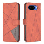 Custodia per telefono in pelle con struttura a rombo con fibbia magnetica, For Google Pixel 11 / 11 Pro, For Google Pixel 10a, For Google Pixel 9A, For Google Pixel 9 Pro