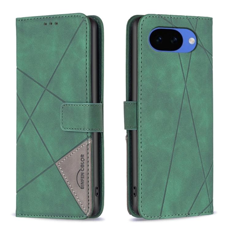 Custodia per telefono in pelle con struttura a rombo con fibbia magnetica, For Google Pixel 11 / 11 Pro, For Google Pixel 10a, For Google Pixel 9A, For Google Pixel 9 Pro
