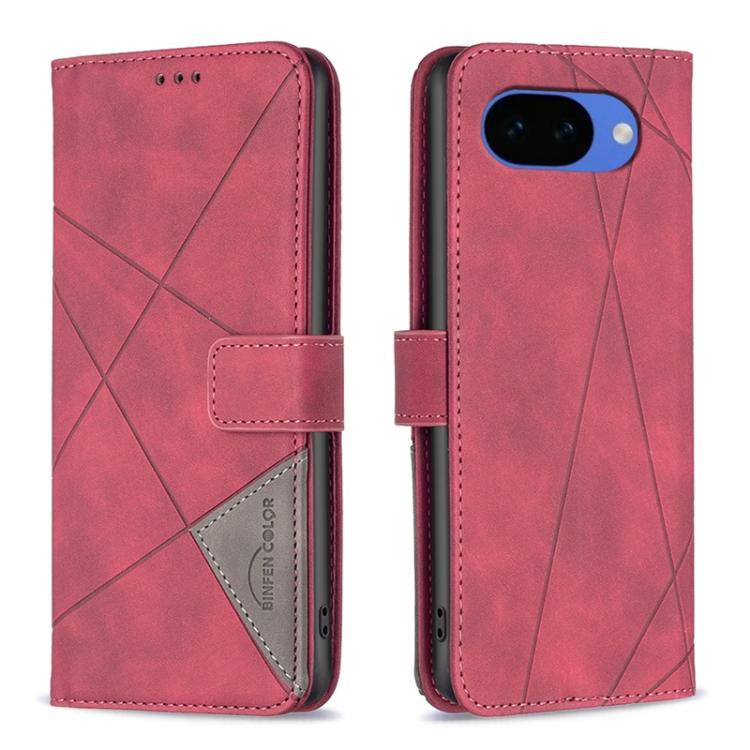 Custodia per telefono in pelle con struttura a rombo con fibbia magnetica, For Google Pixel 11 / 11 Pro, For Google Pixel 10a, For Google Pixel 9A, For Google Pixel 9 Pro
