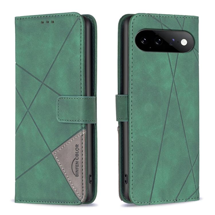 Custodia per telefono in pelle con struttura a rombo con fibbia magnetica, For Google Pixel 11 / 11 Pro, For Google Pixel 10a, For Google Pixel 9A, For Google Pixel 9 Pro
