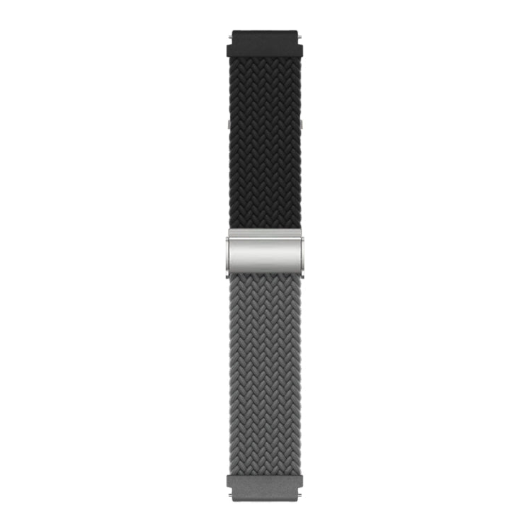 Cinturino per orologio in nylon intrecciato con fibbia, 20mm