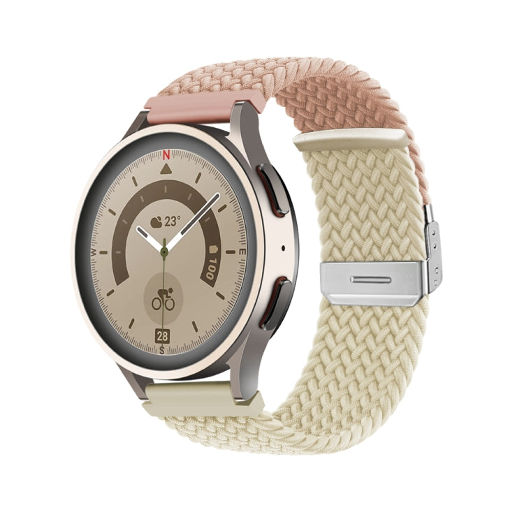 Cinturino per orologio in nylon intrecciato con fibbia, 20mm