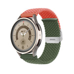 Cinturino per orologio in nylon intrecciato con fibbia, 22mm
