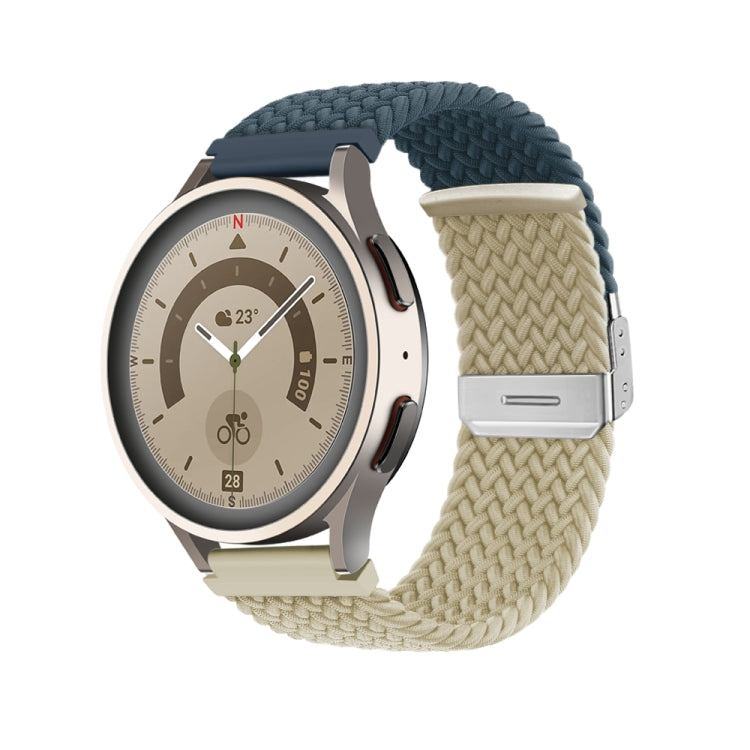 Cinturino per orologio in nylon intrecciato con fibbia, 22mm
