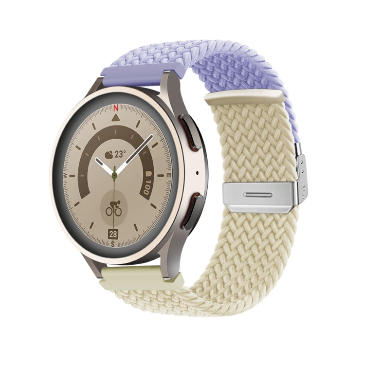 Cinturino per orologio in nylon intrecciato con fibbia, 22mm