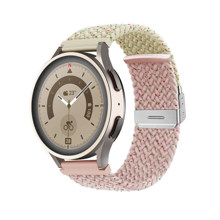 Cinturino per orologio in nylon intrecciato con fibbia, 22mm