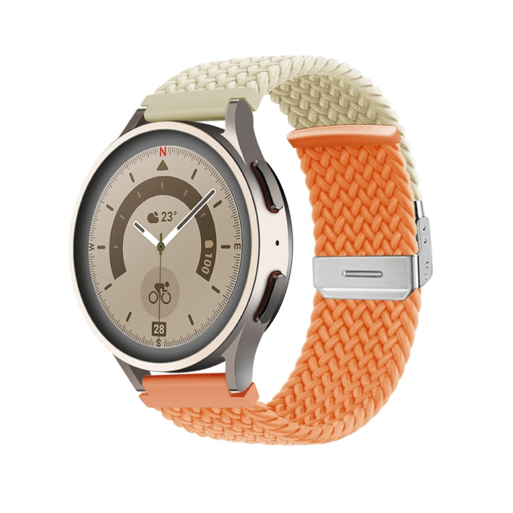 Cinturino per orologio in nylon intrecciato con fibbia, 22mm