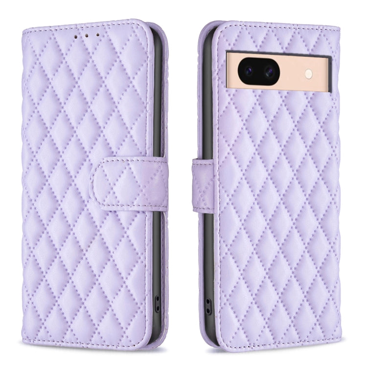 Custodia per telefono a conchiglia in pelle con portafoglio Diamond Lattice, For Google Pixel 11 / 11 Pro, For Google Pixel 9 Pro, For Google Pixel 9, For Google Pixel 8a
