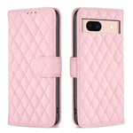 Custodia per telefono a conchiglia in pelle con portafoglio Diamond Lattice, For Google Pixel 11 / 11 Pro, For Google Pixel 9 Pro, For Google Pixel 9, For Google Pixel 8a