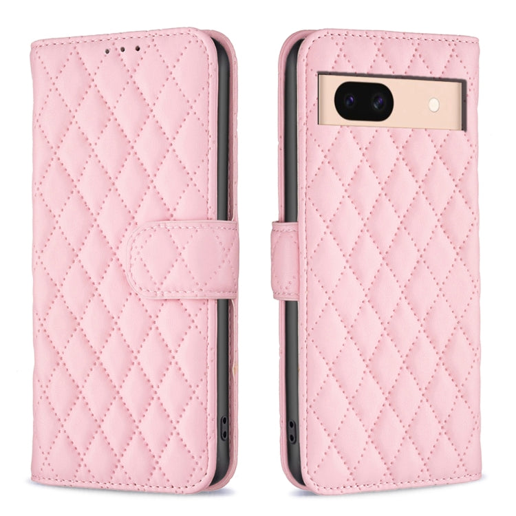 Custodia per telefono a conchiglia in pelle con portafoglio Diamond Lattice, For Google Pixel 11 / 11 Pro, For Google Pixel 9 Pro, For Google Pixel 9, For Google Pixel 8a