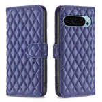 Custodia per telefono a conchiglia in pelle con portafoglio Diamond Lattice, For Google Pixel 11 / 11 Pro, For Google Pixel 9 Pro, For Google Pixel 9, For Google Pixel 8a