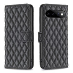 Custodia per telefono a conchiglia in pelle con portafoglio Diamond Lattice, For Google Pixel 11 / 11 Pro, For Google Pixel 9 Pro, For Google Pixel 9, For Google Pixel 8a