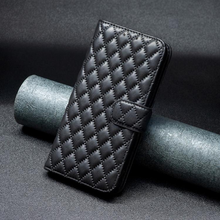 Custodia per telefono a conchiglia in pelle con portafoglio Diamond Lattice, For Google Pixel 11 / 11 Pro, For Google Pixel 9 Pro, For Google Pixel 9, For Google Pixel 8a