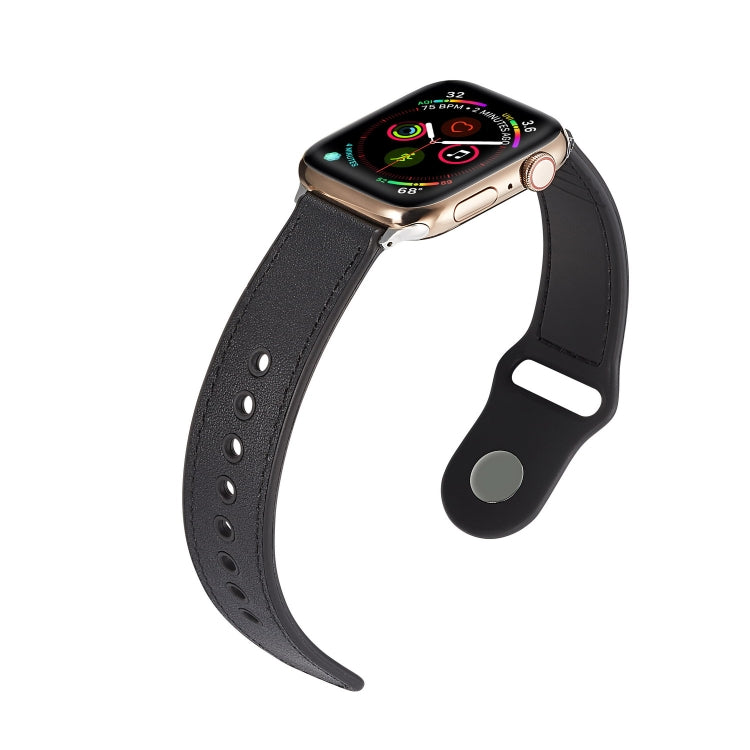 Cinturino in pelle con fibbia singola per Apple Watch