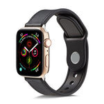 Fibbia singola TPU + cinturino in vera pelle, For Apple Watch Series 7 41mm / 6 & SE & 5 & 4 40mm / 3 & 2 & 1 38mm, For Apple Watch Series 7 45mm / 6 & SE & 5 & 4 44mm / 3 & 2 & 1 42mm                                                                    ...