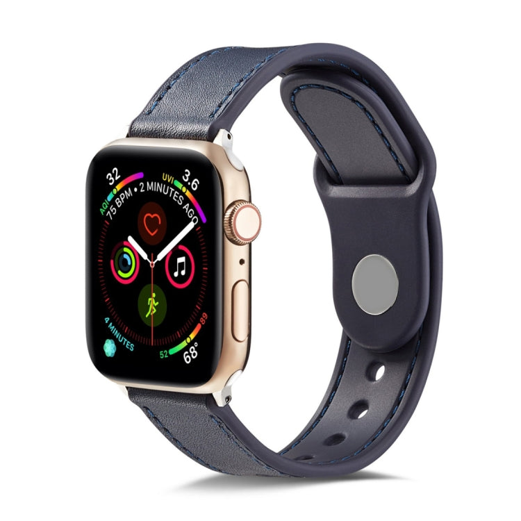Cinturino in pelle con fibbia singola per Apple Watch