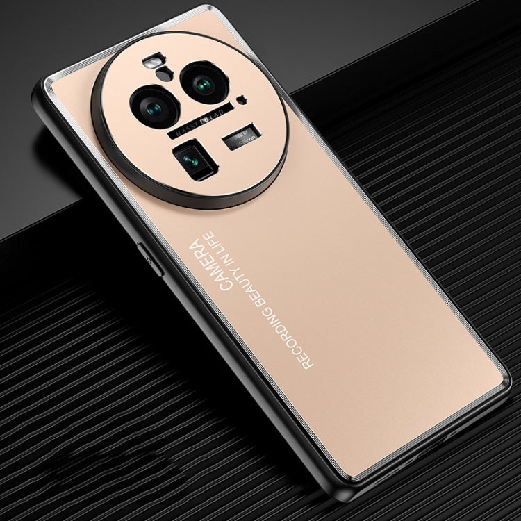 Custodia per telefono in metallo satinato, For OPPO Find X6 Pro, For OPPO Find X6