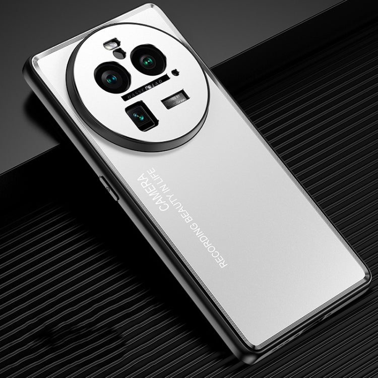 Custodia per telefono in metallo satinato, For OPPO Find X6 Pro, For OPPO Find X6