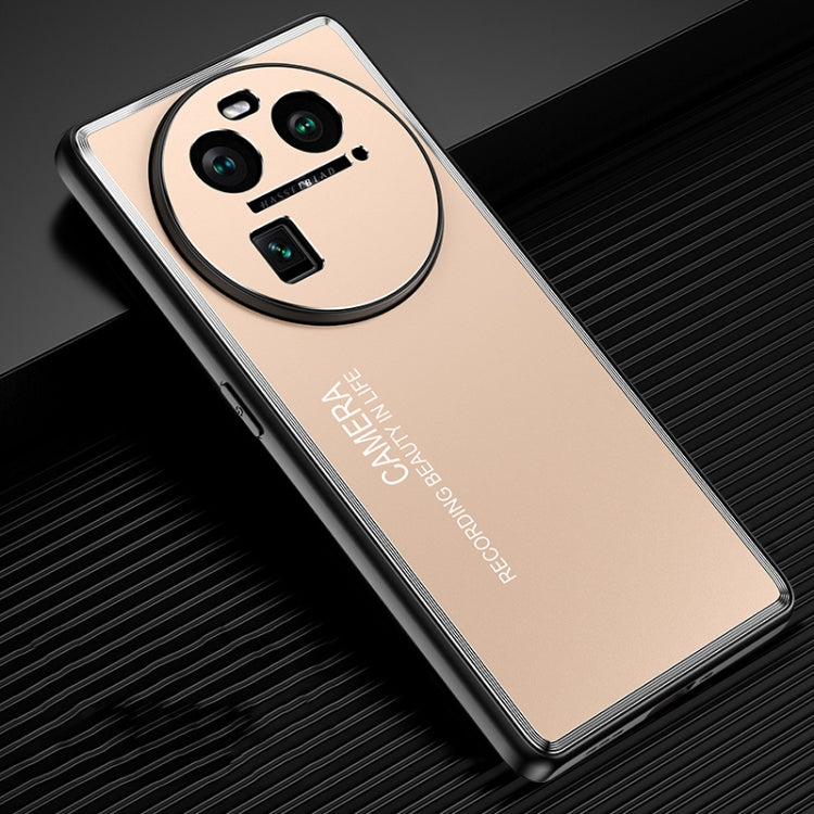 Custodia per telefono in metallo satinato, For OPPO Find X6 Pro, For OPPO Find X6