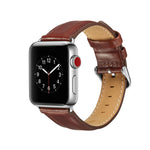 Cinturino in pelle pieno fiore Texture Crazy Horse, For Apple Watch Series 7 41mm / 6 & SE & 5 & 4 40mm / 3 & 2 & 1 38mm, For Apple Watch Series 7 45mm / 6 & SE & 5 & 4 44mm / 3 & 2 & 1 42mm