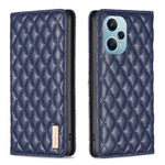 Custodia per telefono a conchiglia in pelle magnetica Diamond Lattice, For Xiaomi Redmi 12 4G, For Xiaomi Poco F5 5G / Redmi Note 12 Turbo, For Xiaomi Redmi Note 12S 4G / Note 11, For Xiaomi Civi 3 5G