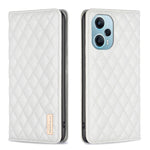 Custodia per telefono a conchiglia in pelle magnetica Diamond Lattice, For Xiaomi Redmi 12 4G, For Xiaomi Poco F5 5G / Redmi Note 12 Turbo, For Xiaomi Redmi Note 12S 4G / Note 11, For Xiaomi Civi 3 5G