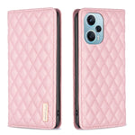 Custodia per telefono a conchiglia in pelle magnetica Diamond Lattice, For Xiaomi Redmi 12 4G, For Xiaomi Poco F5 5G / Redmi Note 12 Turbo, For Xiaomi Redmi Note 12S 4G / Note 11, For Xiaomi Civi 3 5G