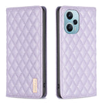 Custodia per telefono a conchiglia in pelle magnetica Diamond Lattice, For Xiaomi Redmi 12 4G, For Xiaomi Poco F5 5G / Redmi Note 12 Turbo, For Xiaomi Redmi Note 12S 4G / Note 11, For Xiaomi Civi 3 5G