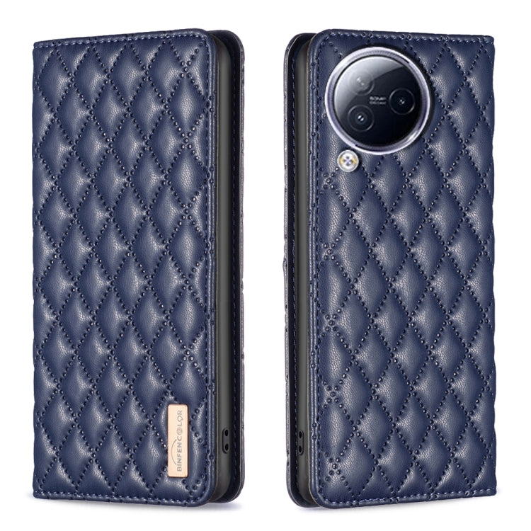 Custodia per telefono a conchiglia in pelle magnetica Diamond Lattice, For Xiaomi Redmi 12 4G, For Xiaomi Poco F5 5G / Redmi Note 12 Turbo, For Xiaomi Redmi Note 12S 4G / Note 11, For Xiaomi Civi 3 5G