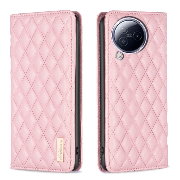 Custodia per telefono a conchiglia in pelle magnetica Diamond Lattice, For Xiaomi Redmi 12 4G, For Xiaomi Poco F5 5G / Redmi Note 12 Turbo, For Xiaomi Redmi Note 12S 4G / Note 11, For Xiaomi Civi 3 5G