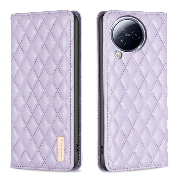 Custodia per telefono a conchiglia in pelle magnetica Diamond Lattice, For Xiaomi Redmi 12 4G, For Xiaomi Poco F5 5G / Redmi Note 12 Turbo, For Xiaomi Redmi Note 12S 4G / Note 11, For Xiaomi Civi 3 5G