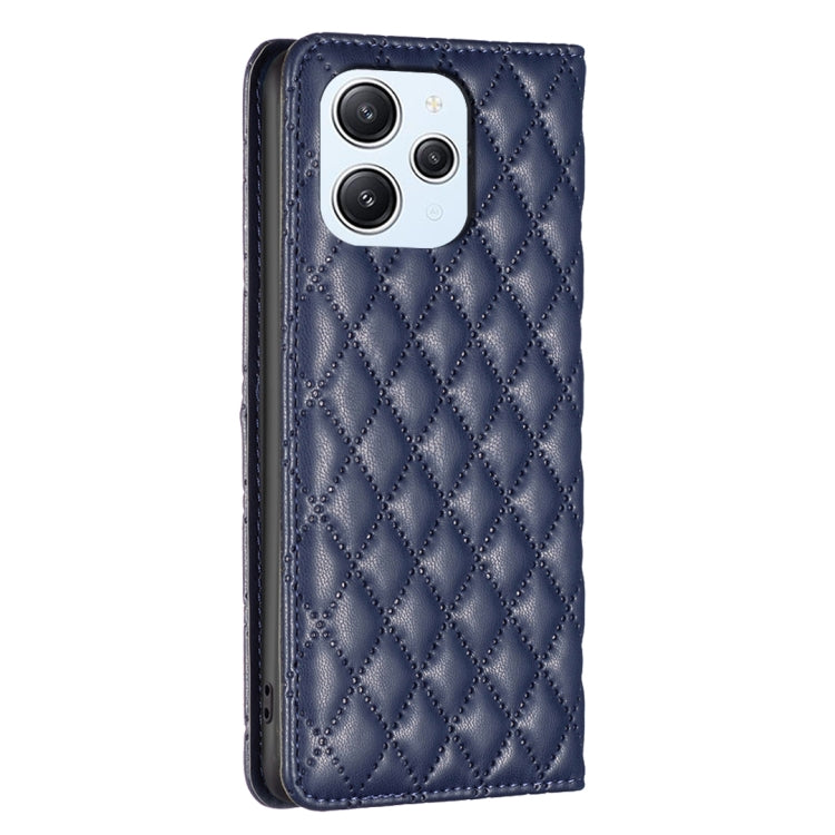 Custodia per telefono a conchiglia in pelle magnetica Diamond Lattice, For Xiaomi Redmi 12 4G, For Xiaomi Poco F5 5G / Redmi Note 12 Turbo, For Xiaomi Redmi Note 12S 4G / Note 11, For Xiaomi Civi 3 5G