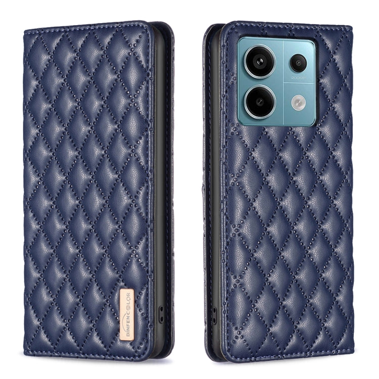 Custodia per telefono a conchiglia in pelle magnetica Diamond Lattice, For Xiaomi Redmi Note 13 Pro+ 5G, For Xiaomi Redmi Note 13 Pro 5G, For Xiaomi 13T / 13T Pro / Redmi K60 Ultra, For Xiaomi Redmi K70 / K70 Pro