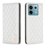 Custodia per telefono a conchiglia in pelle magnetica Diamond Lattice, For Xiaomi Redmi Note 13 Pro+ 5G, For Xiaomi Redmi Note 13 Pro 5G, For Xiaomi 13T / 13T Pro / Redmi K60 Ultra, For Xiaomi Redmi K70 / K70 Pro