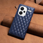 Custodia per telefono a conchiglia in pelle magnetica Diamond Lattice, For Xiaomi Redmi Note 13 Pro+ 5G, For Xiaomi Redmi Note 13 Pro 5G, For Xiaomi 13T / 13T Pro / Redmi K60 Ultra, For Xiaomi Redmi K70 / K70 Pro