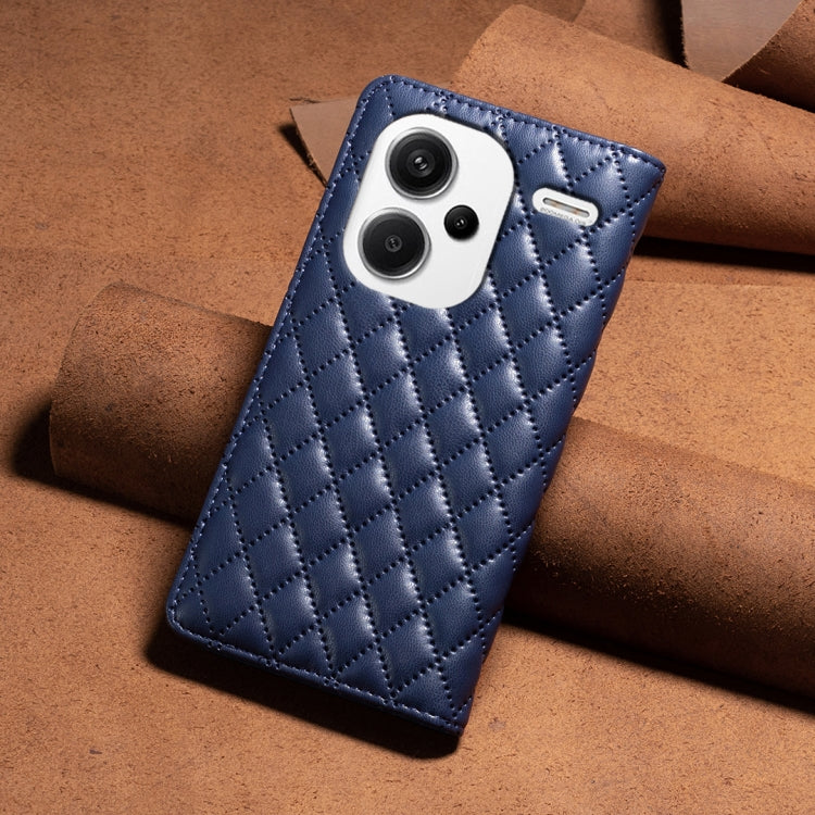 Custodia per telefono a conchiglia in pelle magnetica Diamond Lattice, For Xiaomi Redmi Note 13 Pro+ 5G, For Xiaomi Redmi Note 13 Pro 5G, For Xiaomi 13T / 13T Pro / Redmi K60 Ultra, For Xiaomi Redmi K70 / K70 Pro