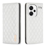 Custodia per telefono a conchiglia in pelle magnetica Diamond Lattice, For Xiaomi Redmi Note 13 Pro+ 5G, For Xiaomi Redmi Note 13 Pro 5G, For Xiaomi 13T / 13T Pro / Redmi K60 Ultra, For Xiaomi Redmi K70 / K70 Pro