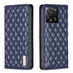 Custodia per telefono a conchiglia in pelle magnetica Diamond Lattice, For Xiaomi Redmi Note 13 Pro+ 5G, For Xiaomi Redmi Note 13 Pro 5G, For Xiaomi 13T / 13T Pro / Redmi K60 Ultra, For Xiaomi Redmi K70 / K70 Pro