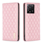 Custodia per telefono a conchiglia in pelle magnetica Diamond Lattice, For Xiaomi Redmi Note 13 Pro+ 5G, For Xiaomi Redmi Note 13 Pro 5G, For Xiaomi 13T / 13T Pro / Redmi K60 Ultra, For Xiaomi Redmi K70 / K70 Pro