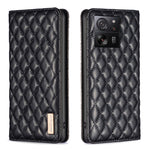 Custodia per telefono a conchiglia in pelle magnetica Diamond Lattice, For Xiaomi Redmi Note 13 Pro+ 5G, For Xiaomi Redmi Note 13 Pro 5G, For Xiaomi 13T / 13T Pro / Redmi K60 Ultra, For Xiaomi Redmi K70 / K70 Pro