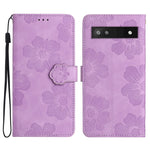 Custodia per cellulare in pelle con motivo floreale in rilievo, For Google Pixel 7a, For Google Pixel 6, For Google Pixel 6 Pro, For Google Pixel 6a