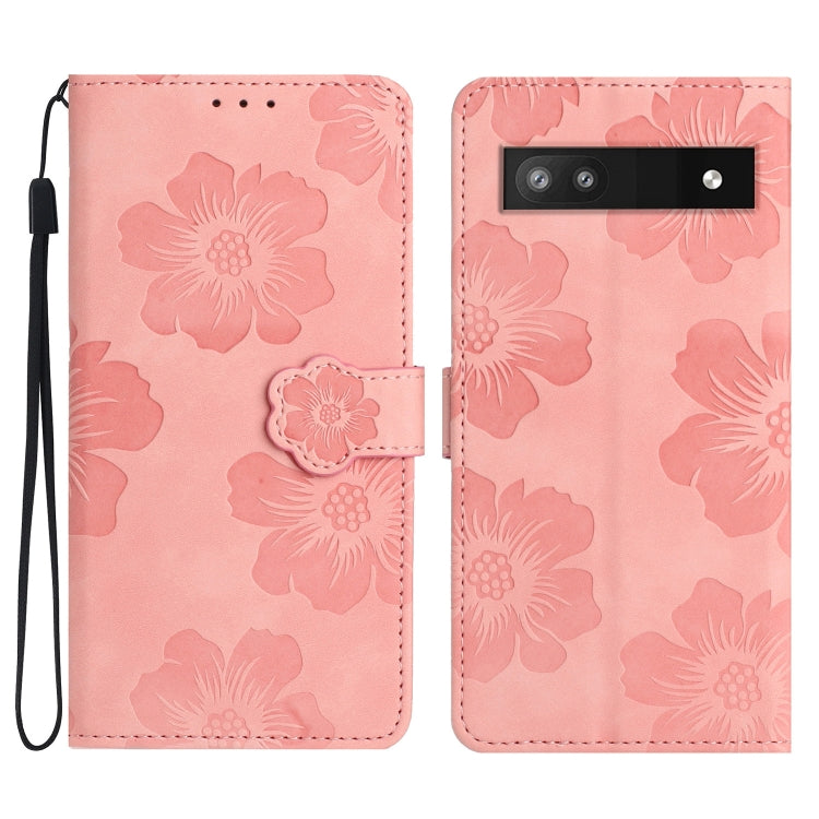 Custodia per cellulare in pelle con motivo floreale in rilievo, For Google Pixel 7a, For Google Pixel 6, For Google Pixel 6 Pro, For Google Pixel 6a